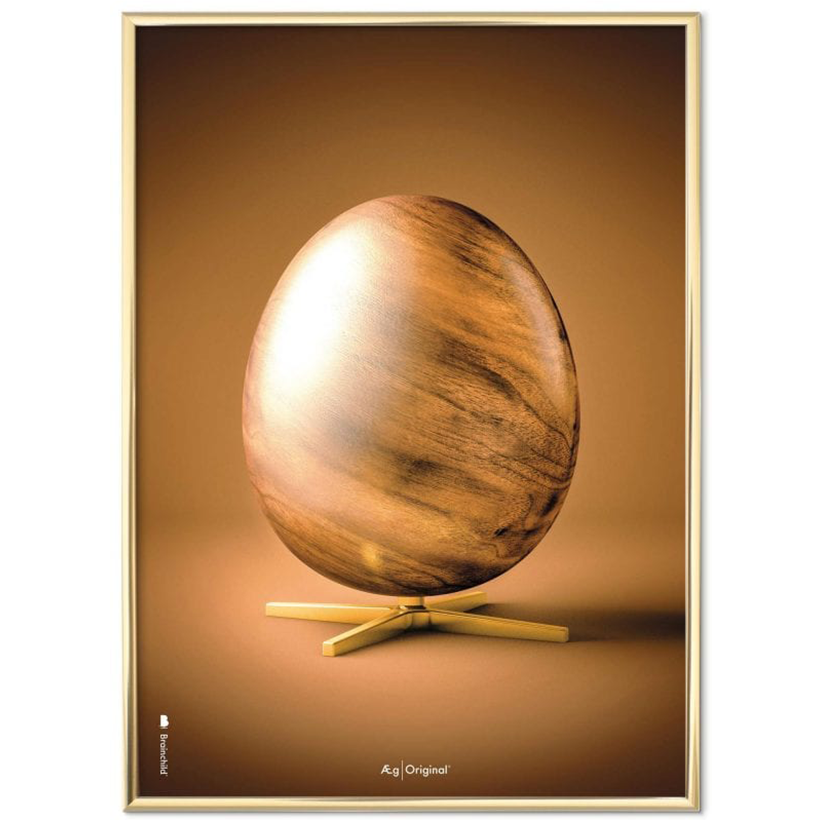 Billede af Variant: Plakat med Ægget Figuren - Brun