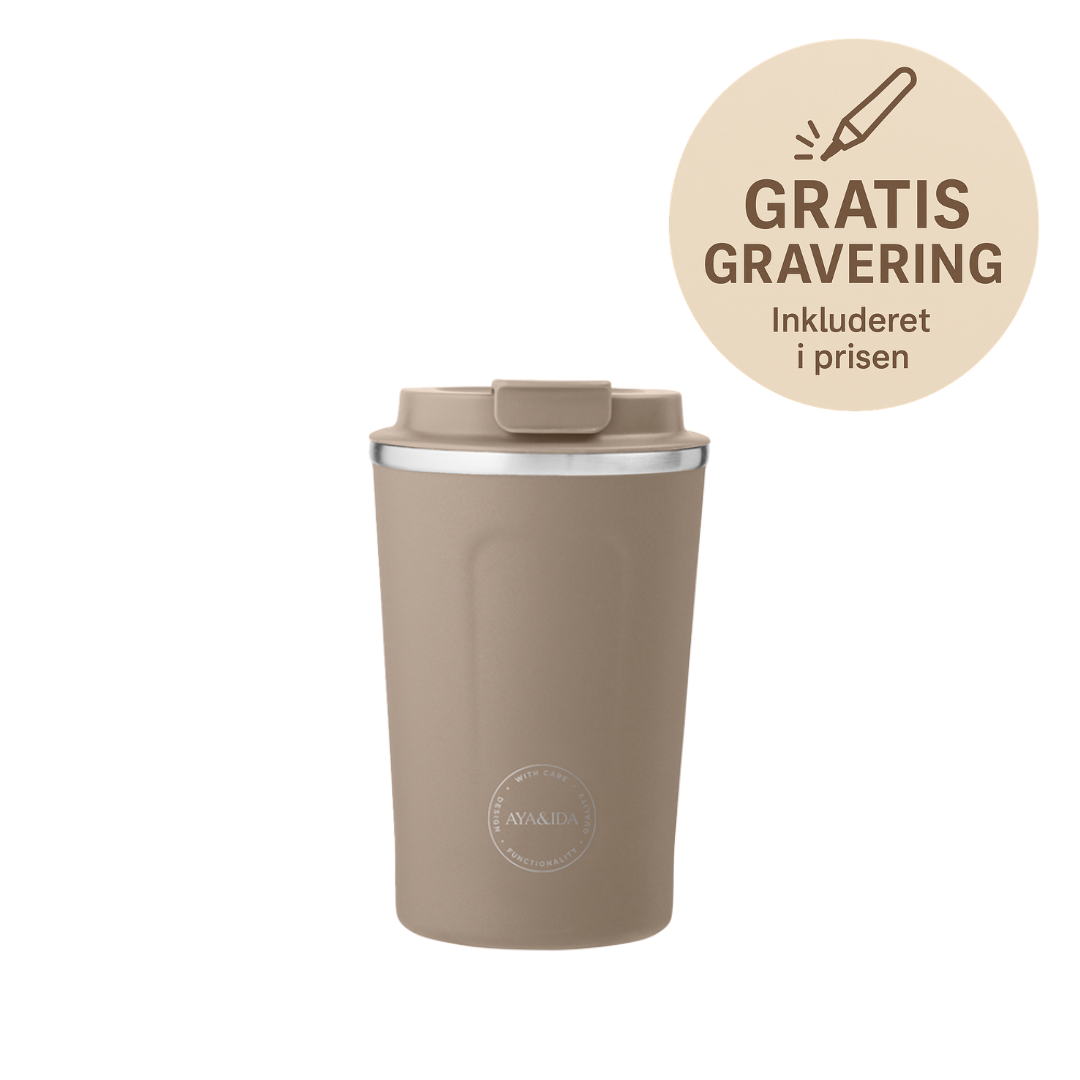 Aya&ida, Cup2go, 380 Ml, Dusty Brown