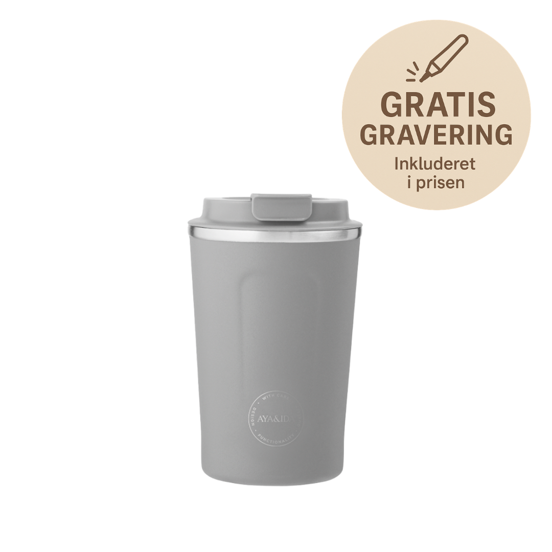 Aya&ida, Cup2go, 380 Ml, Light Grey