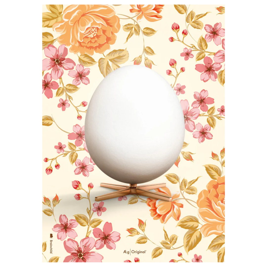Billede af Variant: Plakat med Ægget - Beige (Flora)