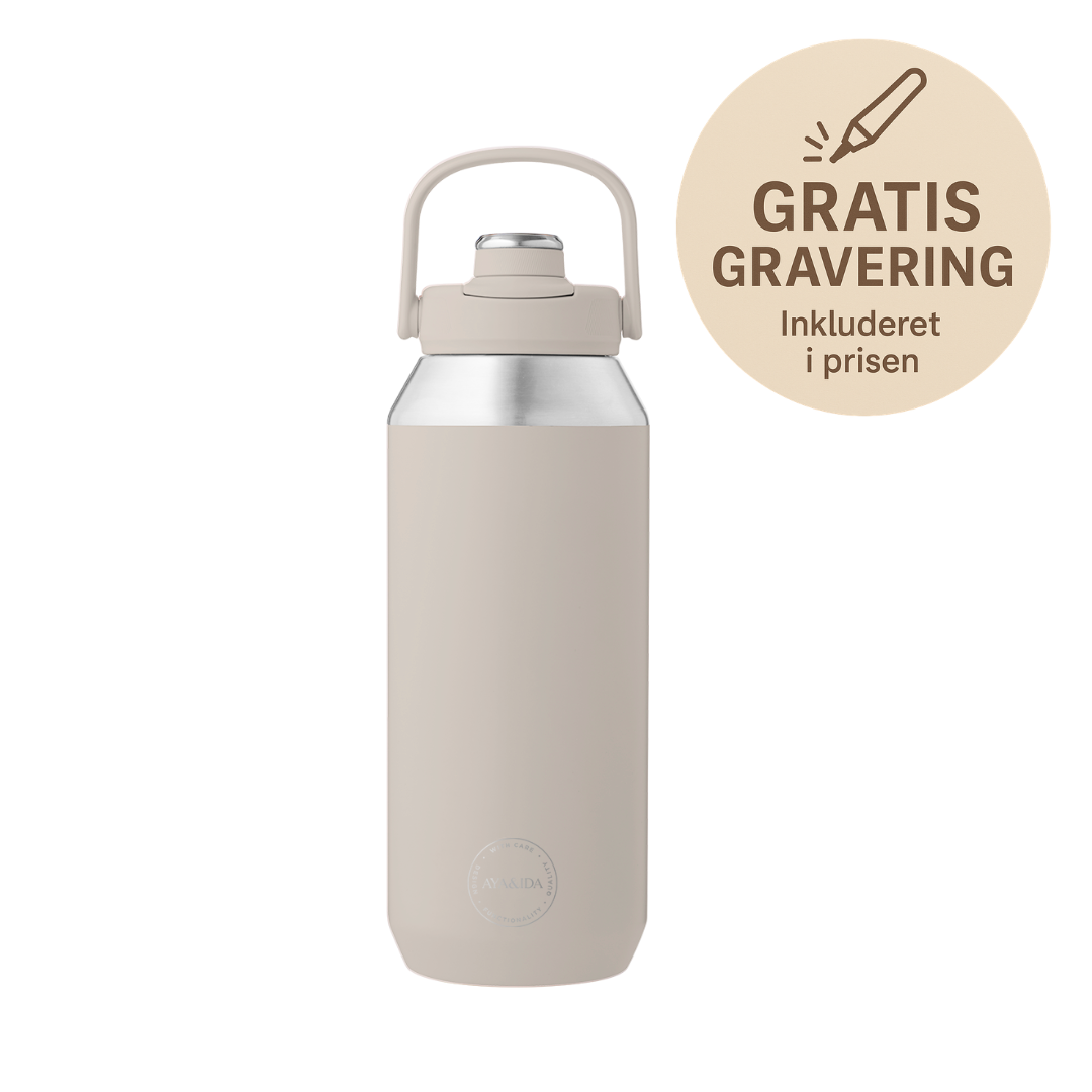 Sportsflaske 950 ml, Cream Beige