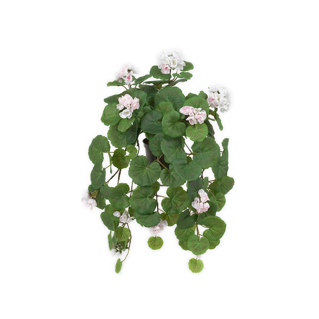 Mr Plant - Kunstig Pelargonie Hængeplante, 50 cm - Rosa