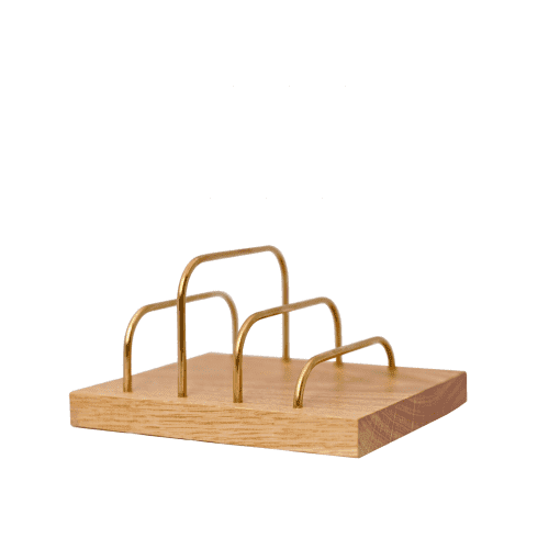 Brass-dock - danish design - dot aarhus - brevholder - ipadholder - phoneholder