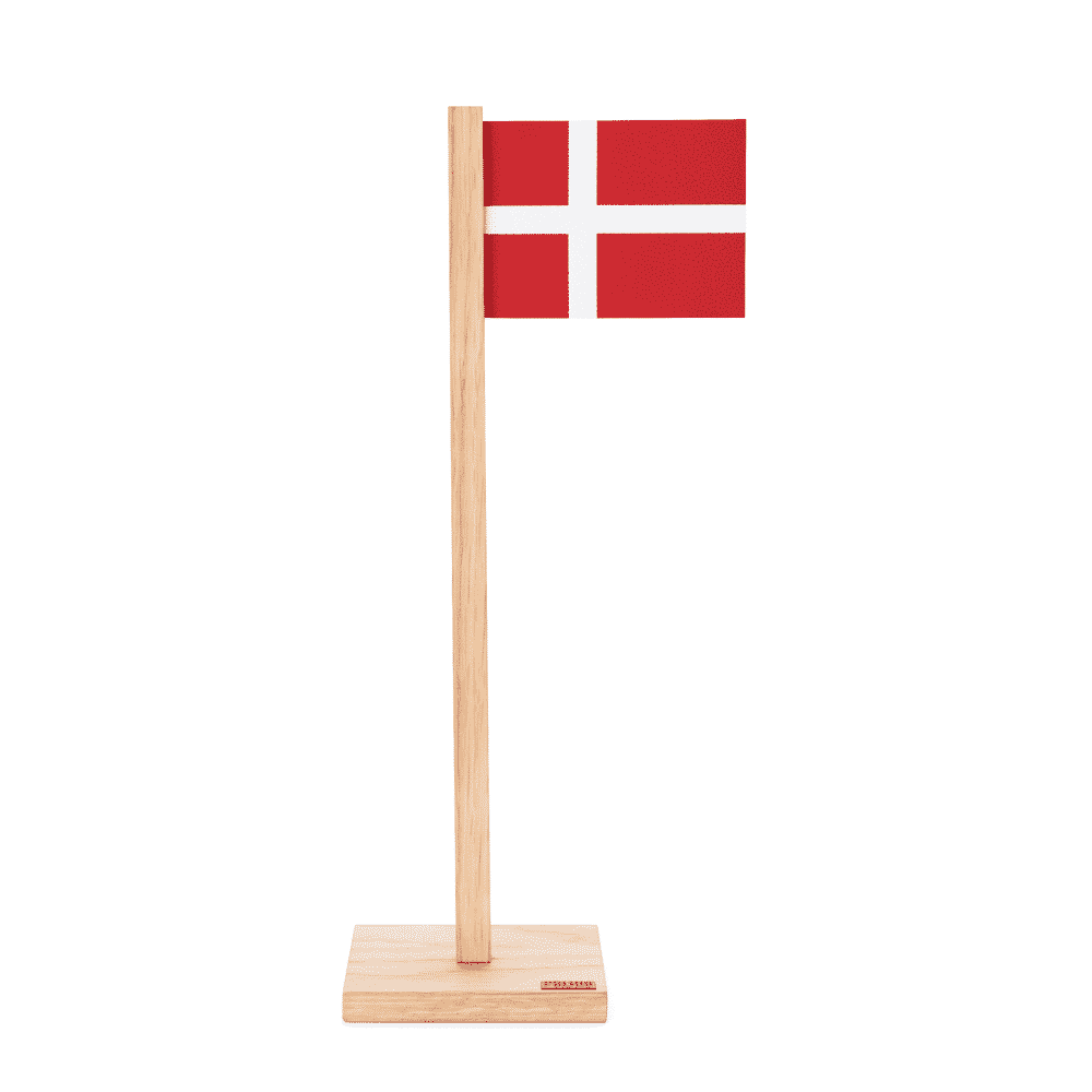 Dansk Bordflag – Egetræ – Felius Design