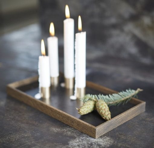 Candle tray de luxe - the oak men - dansk design - gaveide - lysestager - adventstage