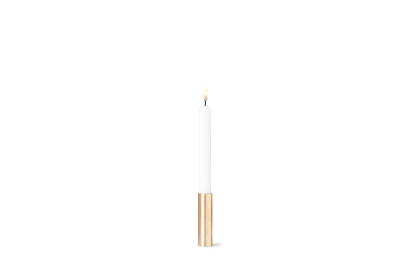 Slim Light Lysestage, Messing – 10 cm