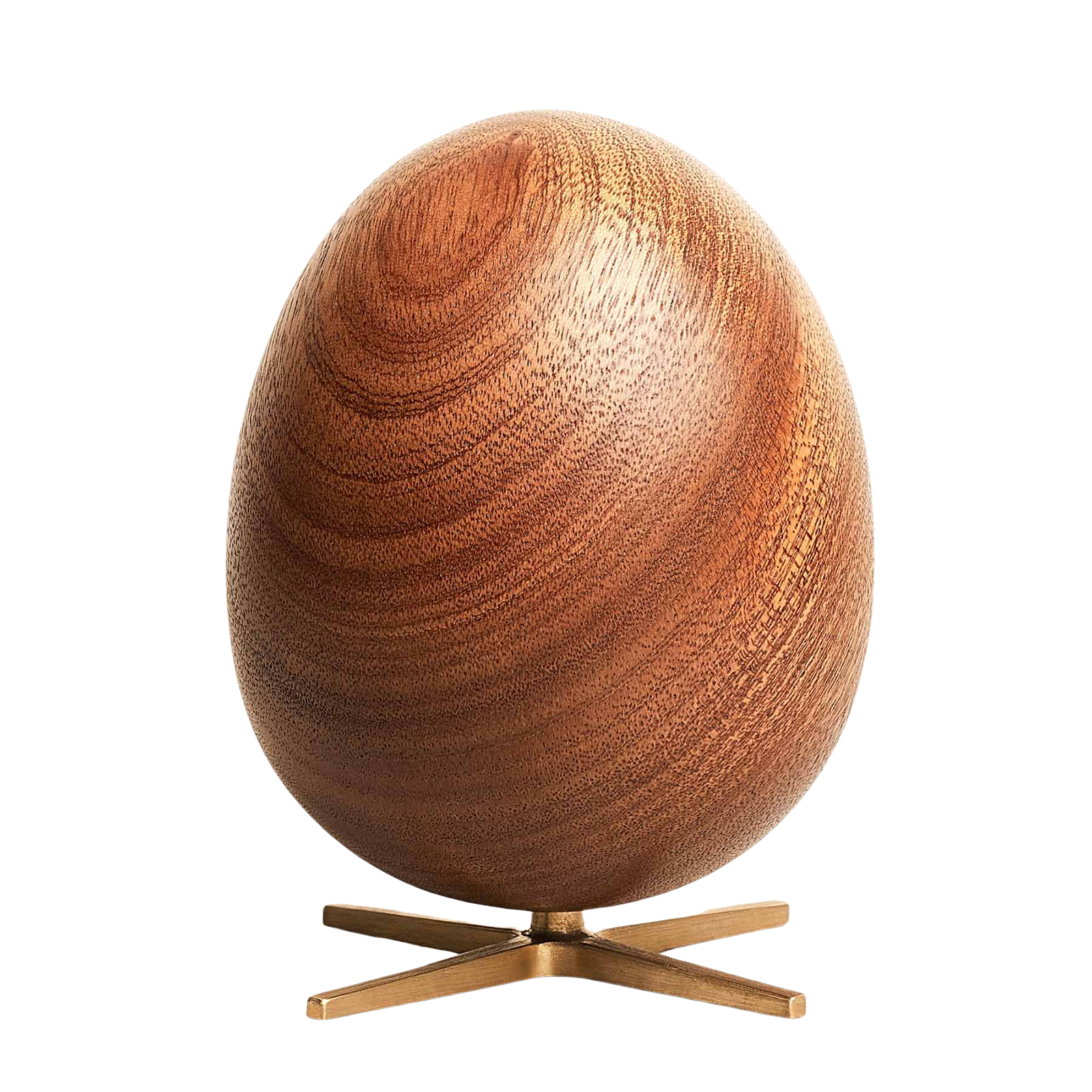 Ægget Figuren – Mahogni/Messing fod