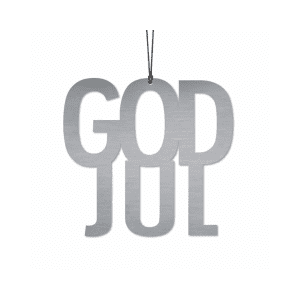 god jul staal - felius design - julepynt