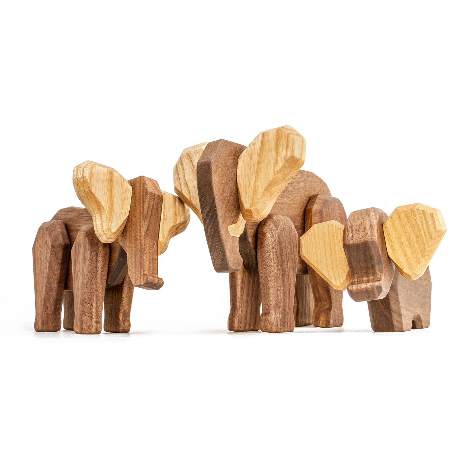 Elefant familie - Fablewood - dansk design - traefigurer - gaveide