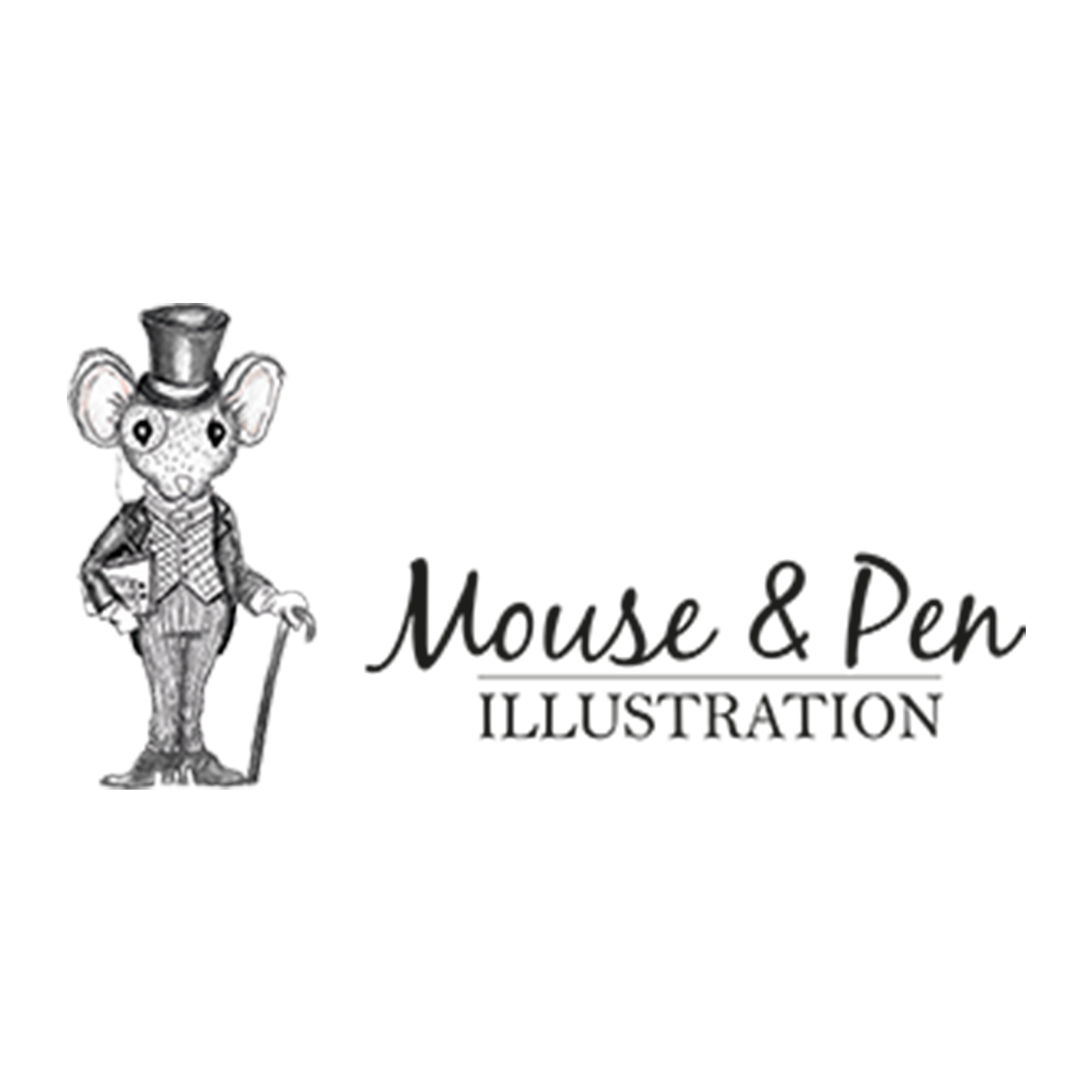 Mouse and pen logo