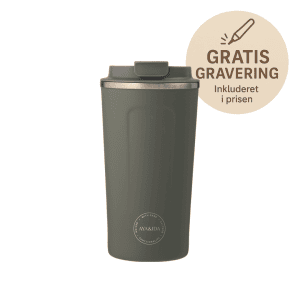 Cup2go 500 ml tropical green - aya and ida - termokop med navn - gratis gravering