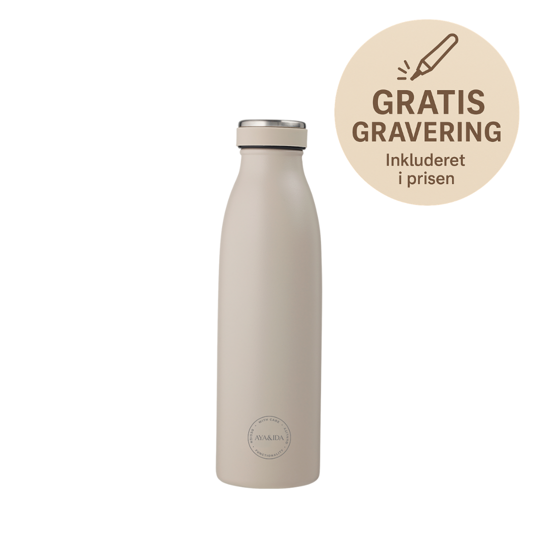Drikkeflaske 500 ml, Cream Beige