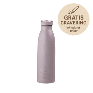 Drikkeflaske 500 ml - lavender - aya and ida - gratis gravering - drikkeflaske med navn