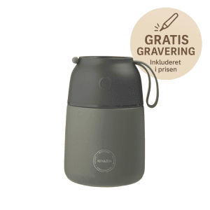 Foodie madkasse - aya and ide - tropical green - gratis gravering