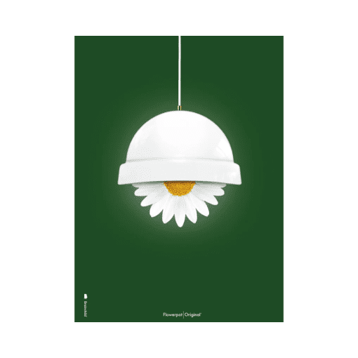 Plakat med Flowerpot - Groen Klassisk - 50x70 cm - brainchild plakater