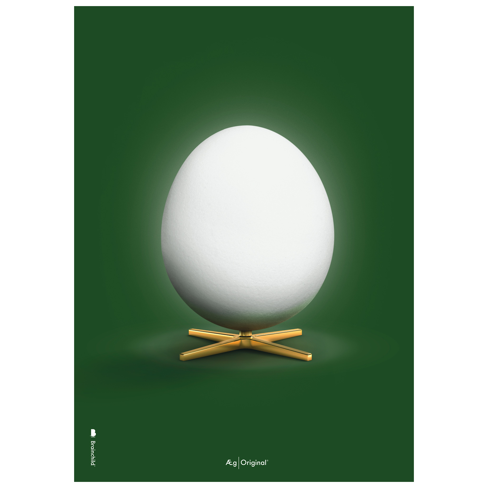 Variant: Plakat med Ægget - Grøn Klassisk
