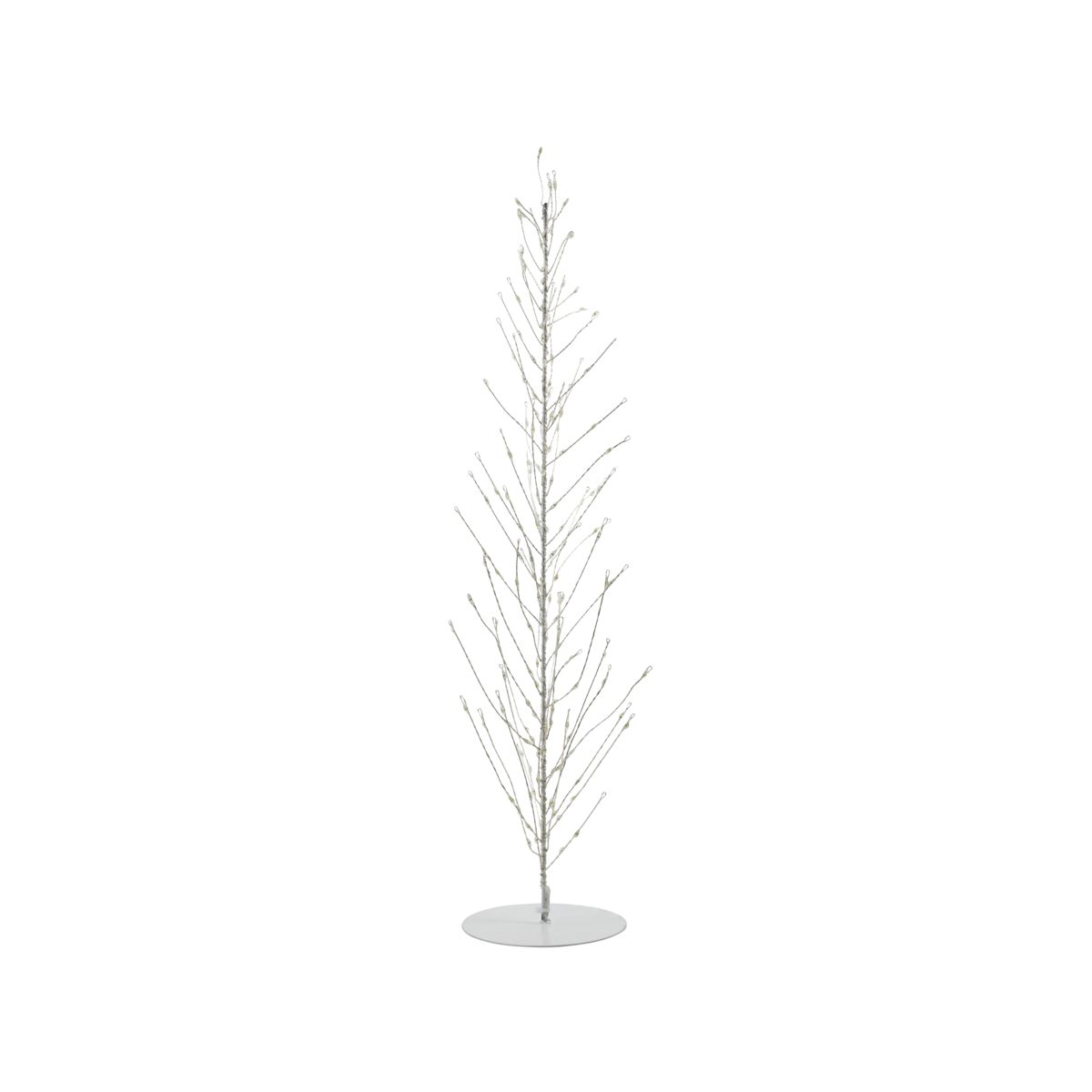 Juletræ i ståltråd, Glow, Hvid - 60 cm