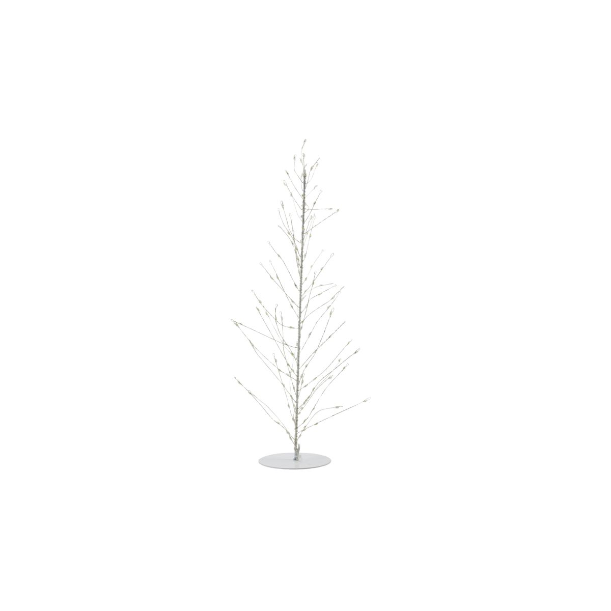 2: Juletræ i ståltråd, Glow, Hvid - 45 cm