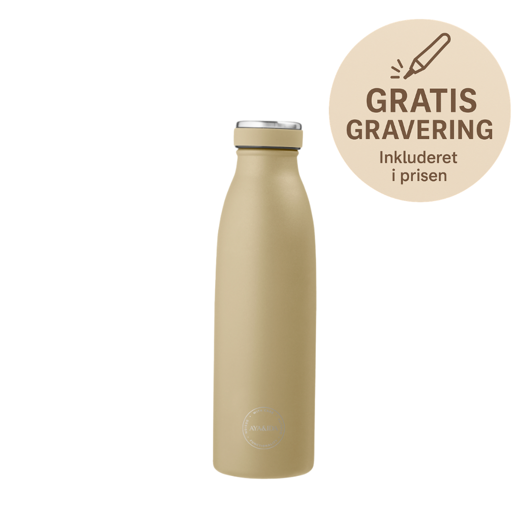 Drikkeflaske 500 ml, Dusty Yellow