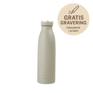Drikkeflaske 500 ml - eucalyptus - aya and ida - gratis gravering