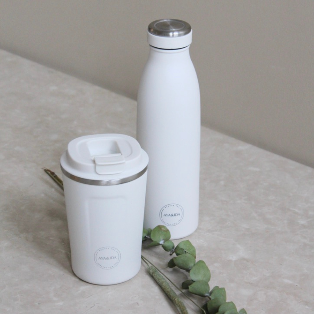cup2go - drikkeflaske - winter white - aya og ida kaffekop