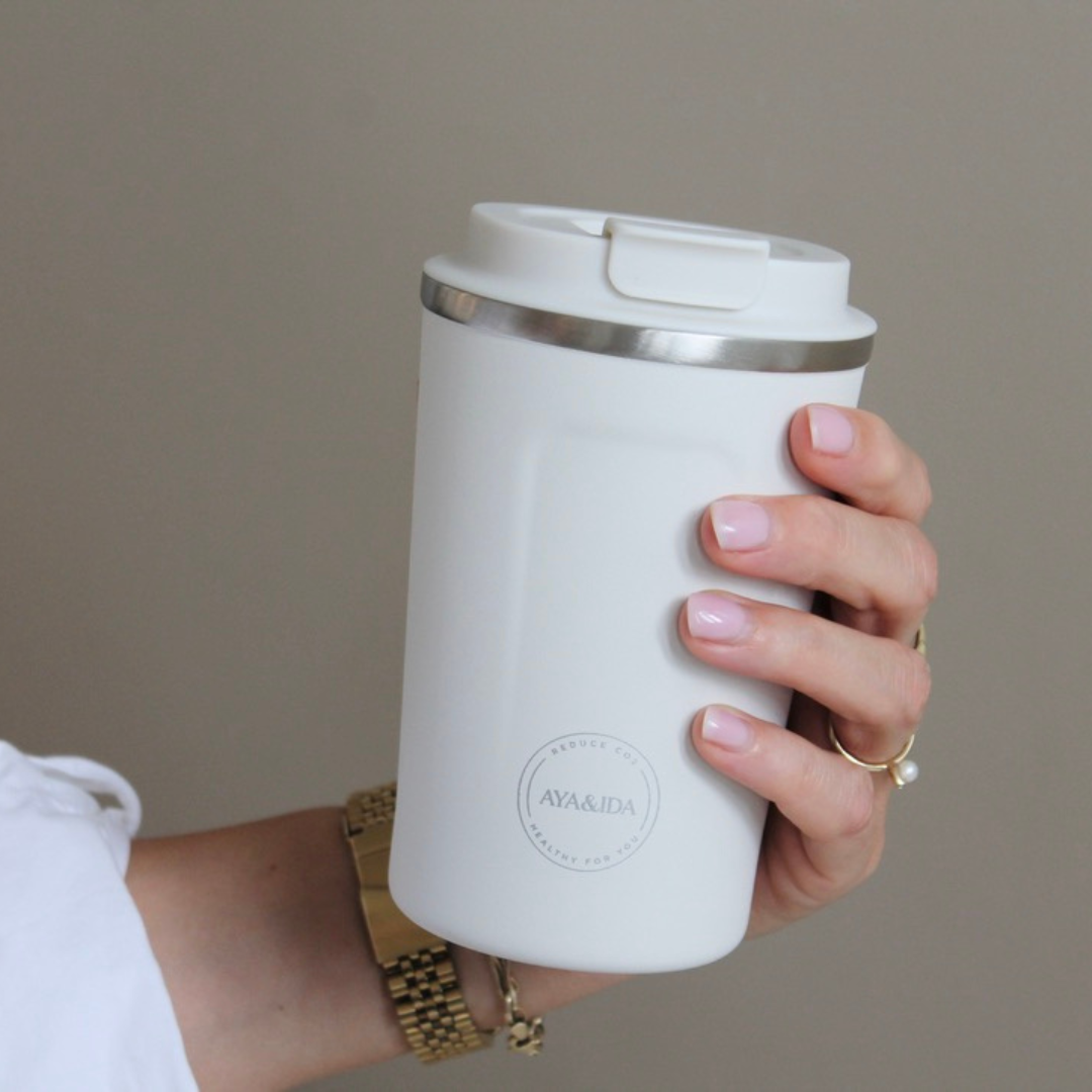 cup2go winter white - aya og ida kaffekop