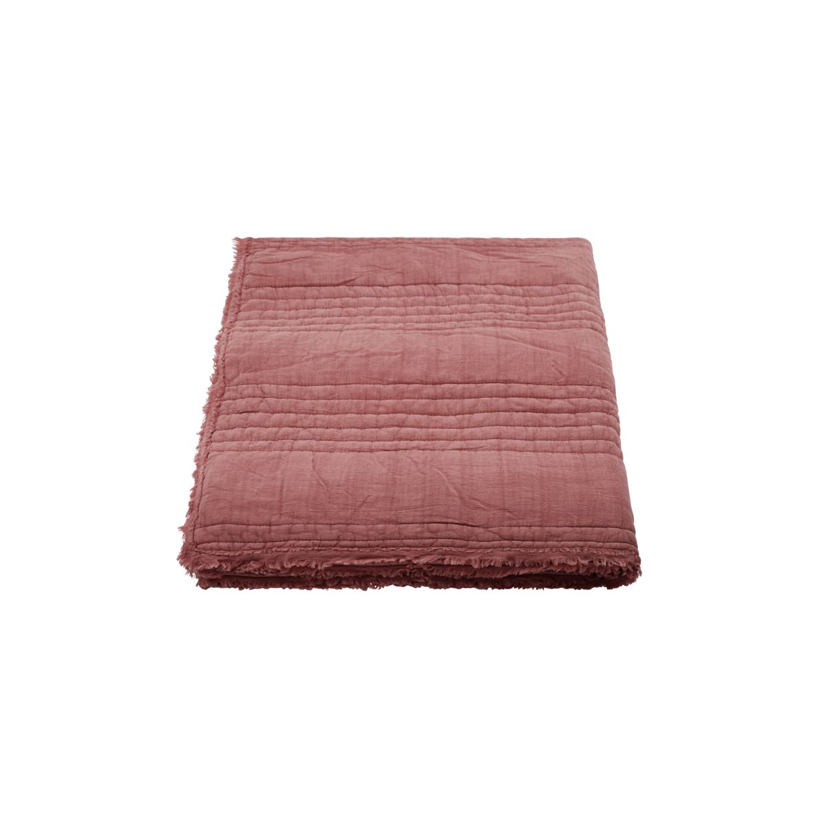 Quilt, Ruffle, Dusty berry