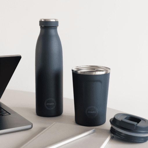 AYA&IDA - Drikkeflaske 500 ml, Navy Blue (1)