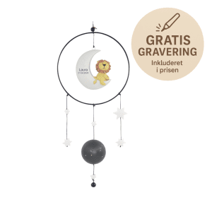 Kids by Friis - Stjernetegns Uro - Droemmefanger – Loeven - uro med gravering