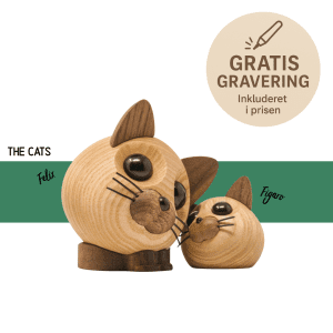 FableWood - Pick-me-up's - The Cats - Felix og Figaro - traefigurer - saetpris