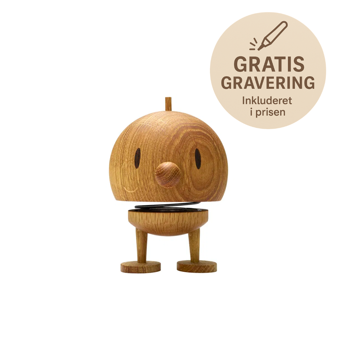 Hoptimist Bumble Oak – Medium - hoptimist med gravering - traefigurer
