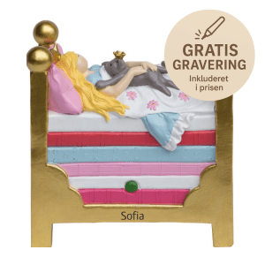 Kids By Friis - Sparegris – prinsessen paa aerten - spareboesse - gave med gravering