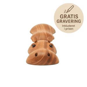 FableWood - Rosa Flodhest (L) - traefigur - gravering