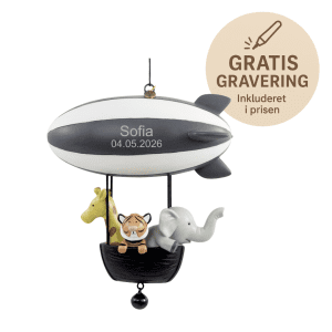 Kids by Friis - Ophaeng, Luftballon Noahs Ark - daabsgave - navngivningsgave - uroer - gave med gravering