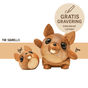 FableWood - Pick-Me-Up’s – The Squrells Eigil og Egon - trafigurer - gaveide