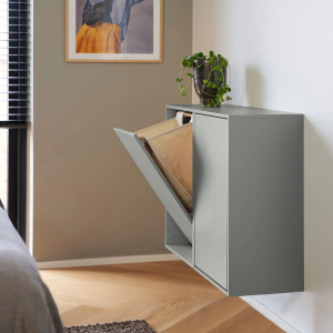 ReCollector - Vaeghaengt Vasketojskurv – Iron Blue - badevaerelse