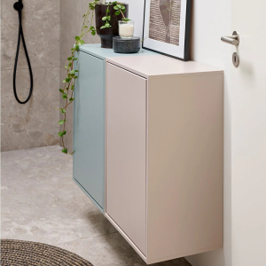 ReCollector - Vaeghaengt Vasketojskurv – Iron Blue - badevaerelse