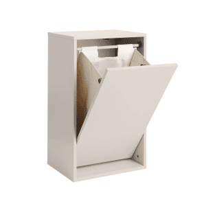 Vaeghaengt Vasketoejskurv - Silver Cloud Grey - recollector - dansk design (1)