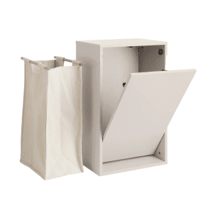 Vaeghaengt Vasketoejskurv - Silver Cloud Grey - recollector - dansk design