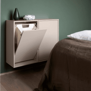 Vaeghaengt Vasketoejskurv - Silver Cloud Grey - recollector - dansk design