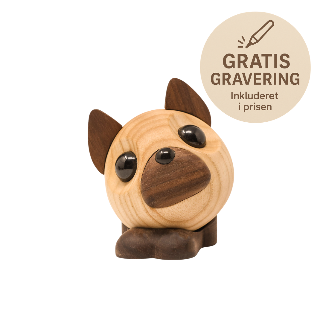 FableWood - Fransk Bulldog, Benny (L) – Pick-Me-Up - traefigurer