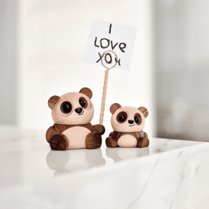 FableWood - The Pandas - Chi Chi og Pom Pom - traefigurer (2)