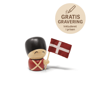 Frederik - garder med flag - traefigurer - gratis gravering - fablewood - dansk design