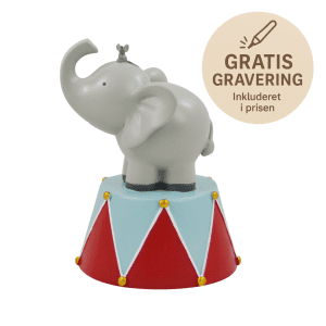 Kids by friis sparegris - cirkuselefant - gratis gravering - daabsgave med gravering