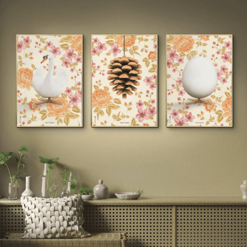 Plakater - brainchild plakater - flora beige svane (1)