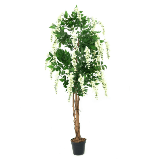 blaaregn hvid - kunstig plante - s82507106