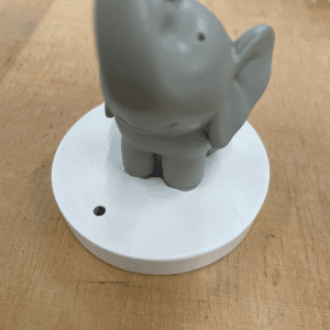 bordflag elefant med mus - foedselsdagsflag - kids by friis - 2 sortering