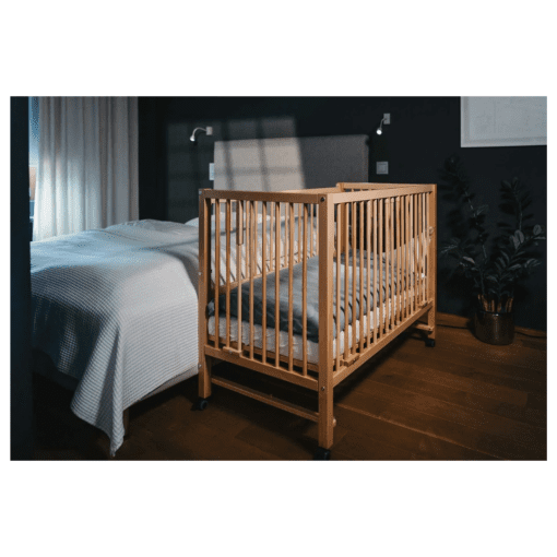 Hajo barneseng natur - bedside crib - tissi (5)