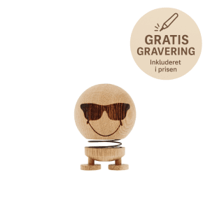 Hoptimist Smiley Cool, Oak - Small - gave med gravering