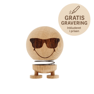 Hoptimist Smiley Cool, Oak – Medium - gave med gravering